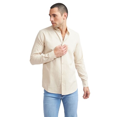 CAMISA XS-XXL BEIGE