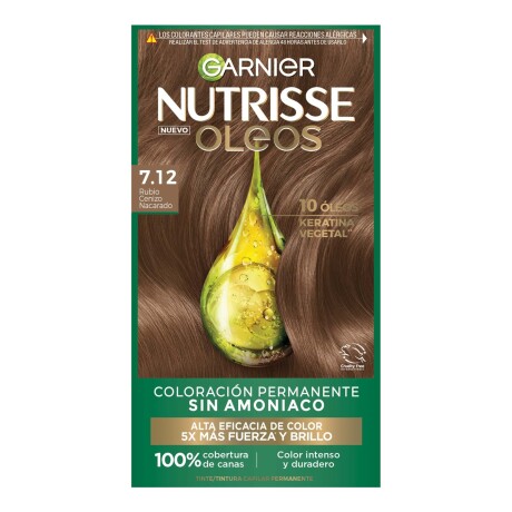 TINTA GARNIER NUTRISSE OLEO SIN AMONIACO Nº7.12 RUBIO CENIZO NACARADO TINTA GARNIER NUTRISSE OLEO SIN AMONIACO Nº7.12 RUBIO CENIZO NACARADO