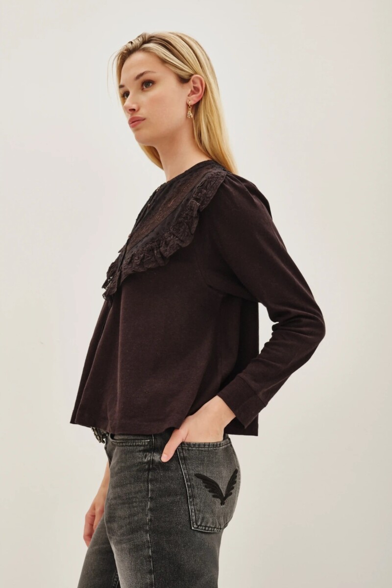 Camisa Bassa Long Negro