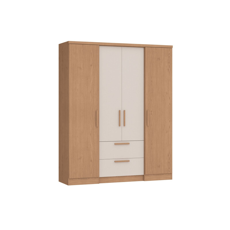Ropero Aspen 4 Puertas 2 Cajones Angelin/Blanc Ropero Aspen 4 Puertas 2 Cajones Angelin/Blanc