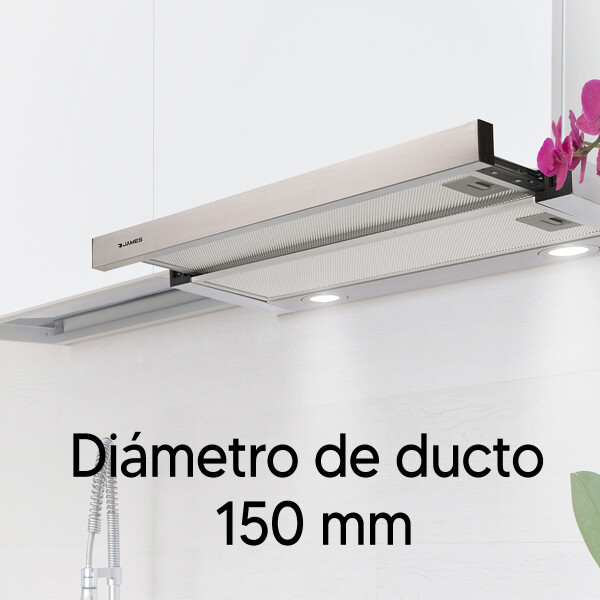 Campana Telescópica James 60 Cm Inoxidable CAMPANA JAMES TELESCOPICA INOX 60011 AP