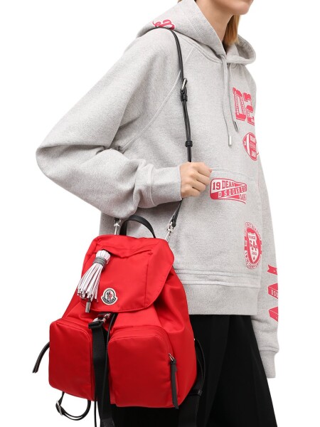 Moncler -Mochila de nylon impermeable, Dauphine Rojo