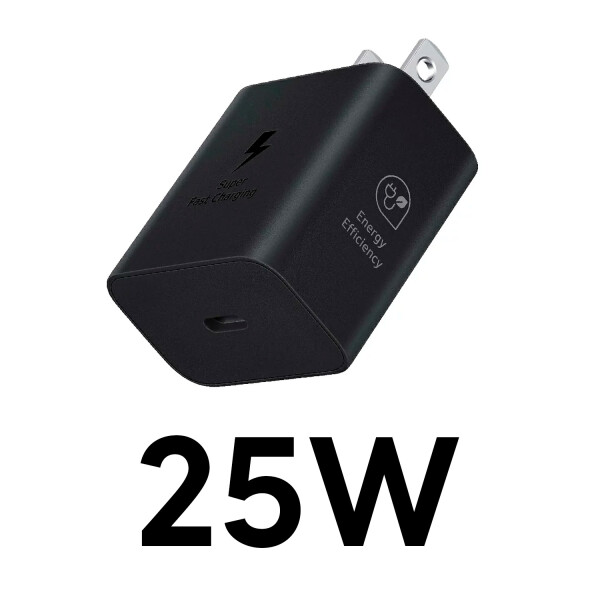 Cargador Original Ep-t2510nbtgtw Tipo C Carga S-rapida 25w CARGADOR SAMSUNG 25W TIPO C NEGRO