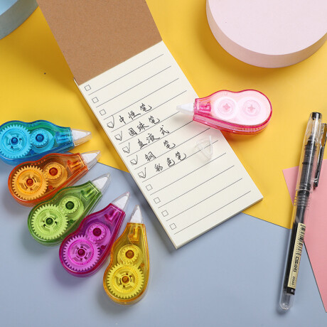 Set De Correctores x6 24mts Colores Transparentes