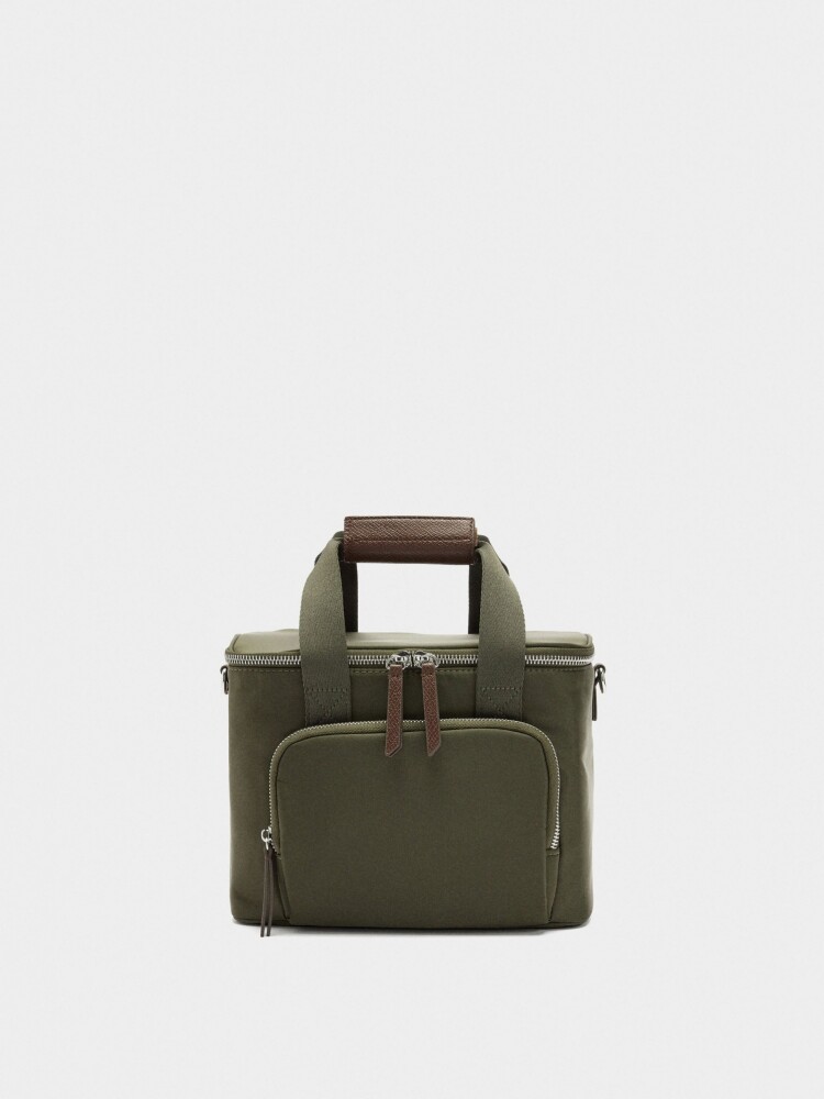 Bolsa Porta-Alimentos De Nylon caqui