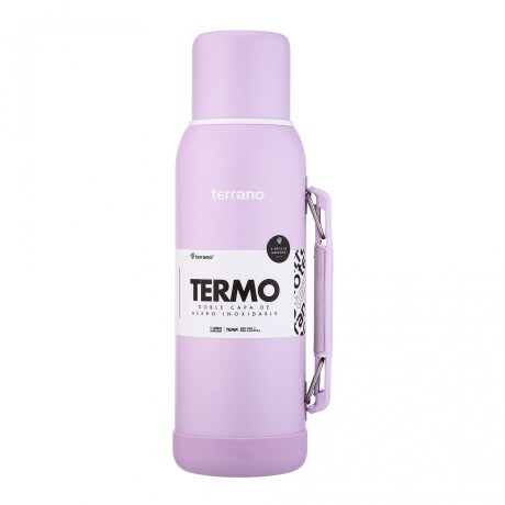 Termo Terrano Slim 1L con Base de Silicona LILA