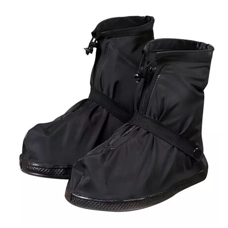 Bota Funda Cubre Zapatos Corta Galocha Impermeable Lluvia Negro