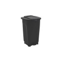Papelera Tacho Basura Tramontina T-Force 50 litros Negro NEGRO