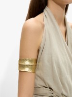 Brazalete Con Efecto Doble dorado