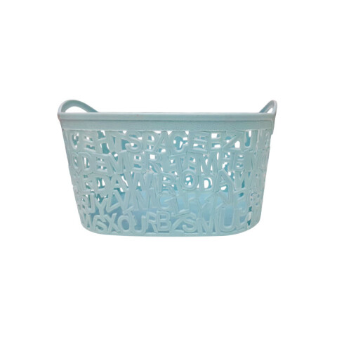OUTLET Canasto Organizador con letras 24x17x13cm Outlet Canasto Organizador Con Letras 24x17x13cm