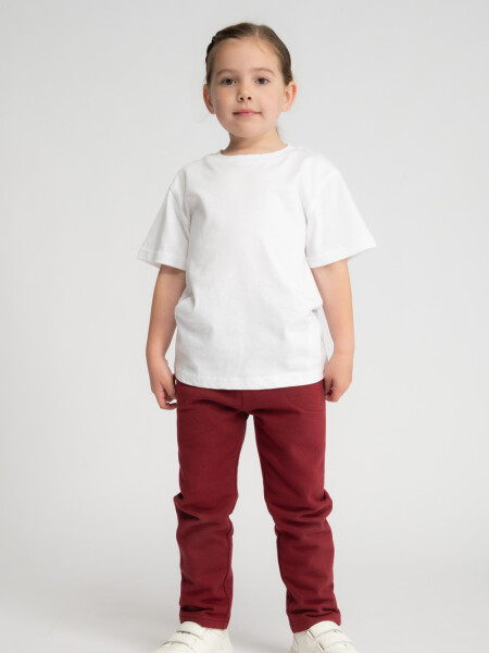 Pantalón deportivo básico Bordeaux