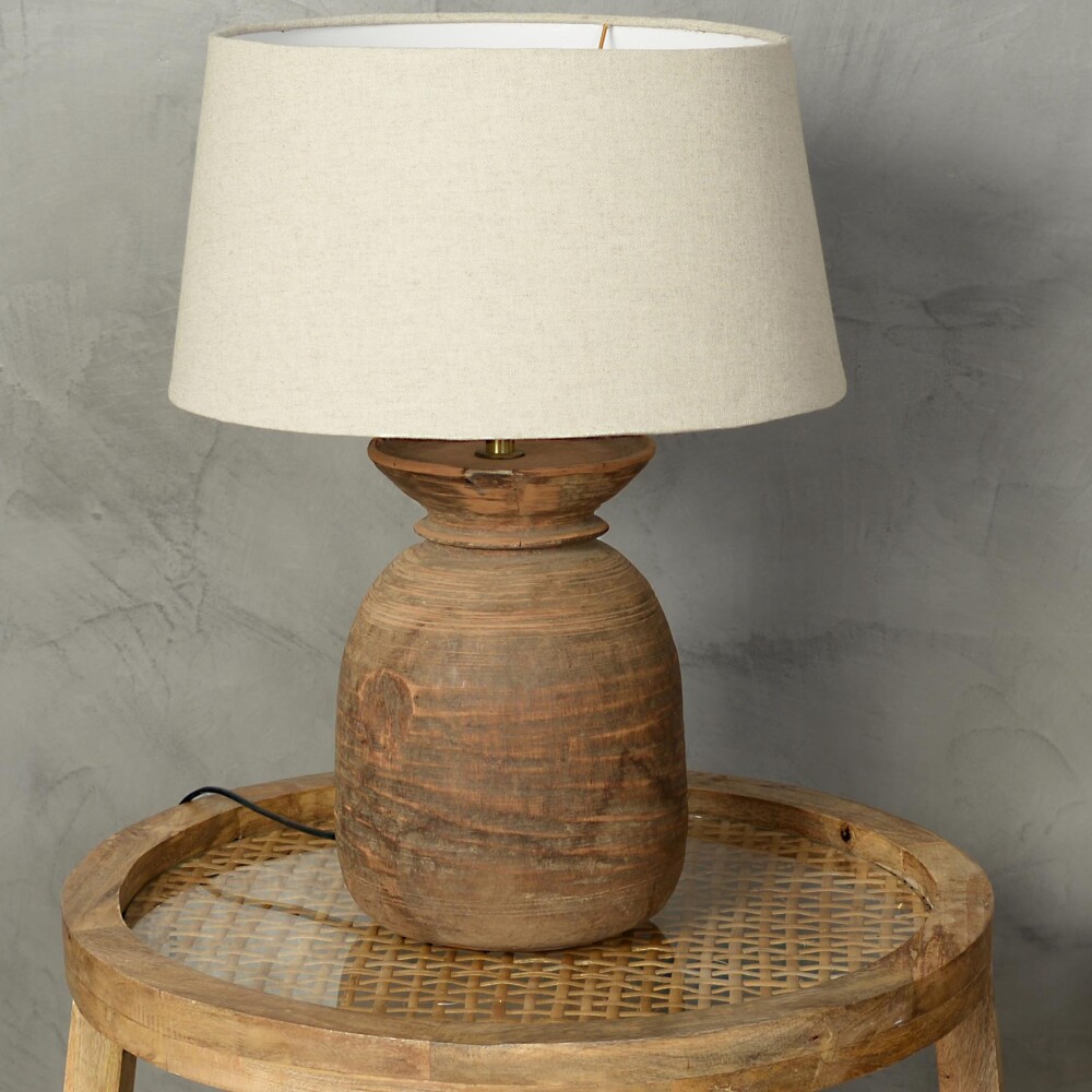 Lámpara de mesa, madera Lámpara de mesa, madera