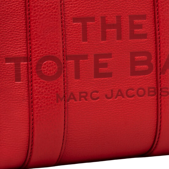 MARC JACOBS - THE LEATHER SMALL TOTE BAG Rojo