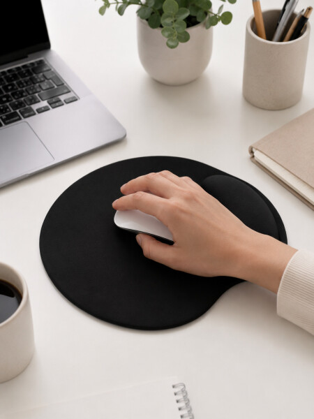 MOUSE PAD ERGONOMICO NEGRO
