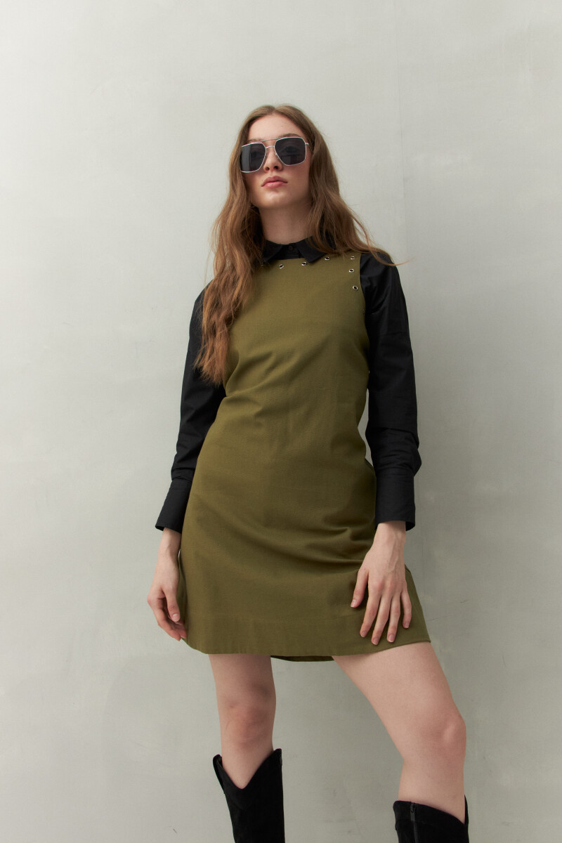 VESTIDO KUTA Verde Cazador