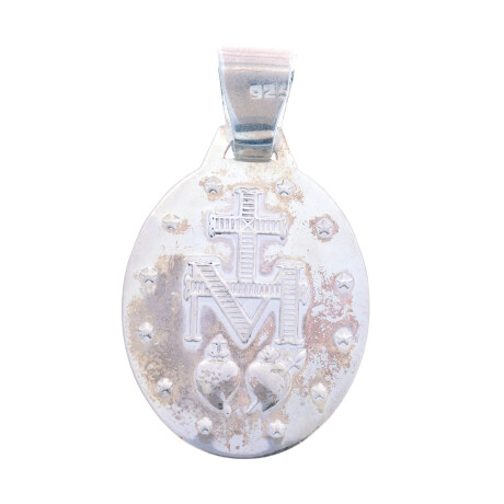 Medalla de plata 925 y double en oro 18 ktes, MILAGROSA Medalla de plata 925 y double en oro 18 ktes, MILAGROSA