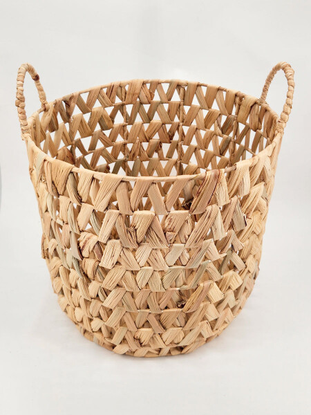 CANASTO REDONDO NATURAL MARRON