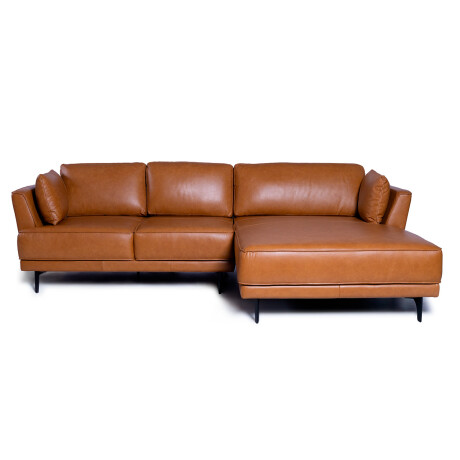 Rinconera Venturi - Cuero Advanced - Chaise Derecho Mostarda