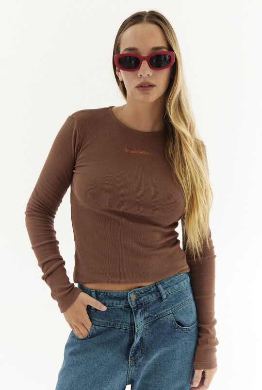 Remera Trech Marron
