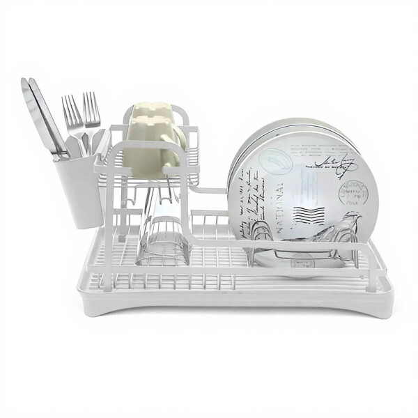 Escurridor Seca Platos Acero 2 Niveles Secador Con Bandeja Cocina Mesada Imback Color Blanco Escurridor Seca Platos Acero 2 Niveles Secador Con Bandeja Cocina Mesada Imback Color Blanco
