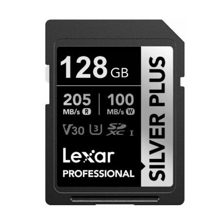 Memoria Sdxc Lexar Pro 128GB Silver Plus 001