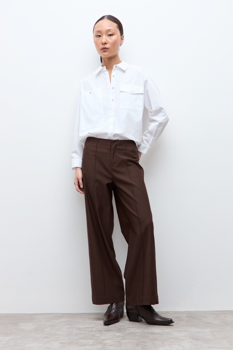 Pantalón culotte chocolate