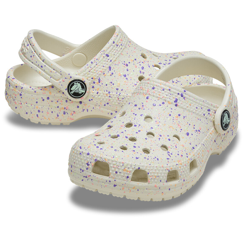 Crocs Classic Clog Glow Paint Blanco