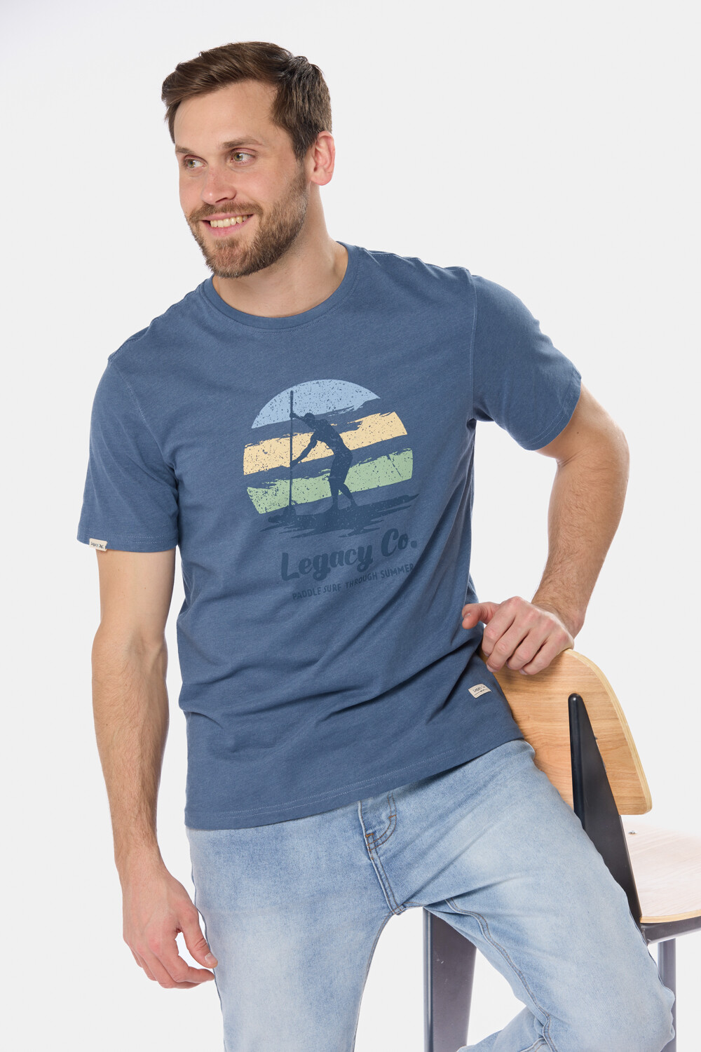 REMERA ESTAMPADA Azul