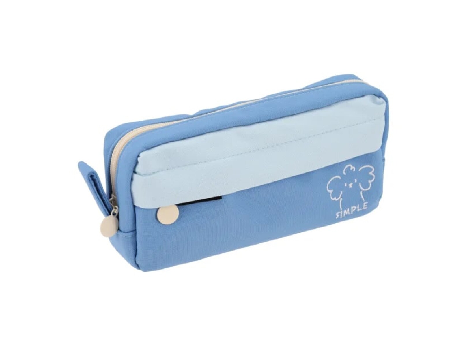 Cartuchera Campus Simple - Celeste 