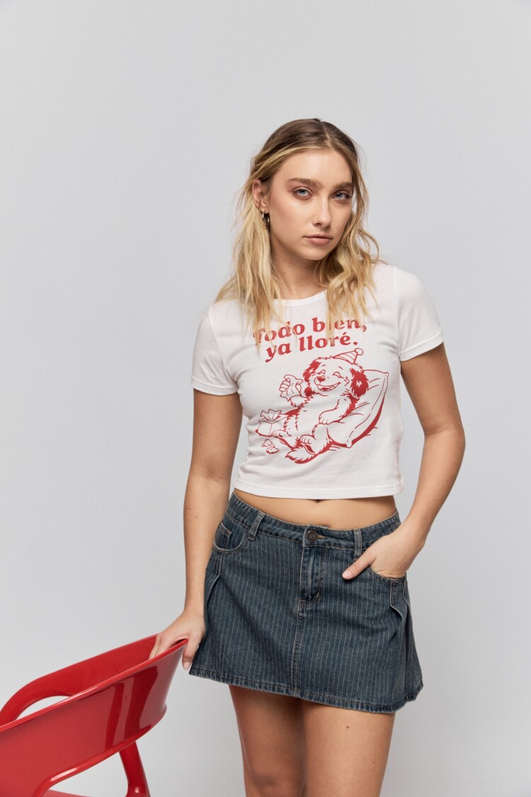 REMERA LLORADERA Blanco
