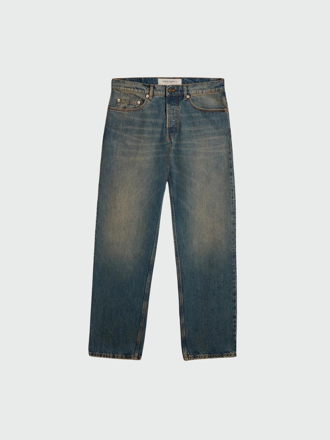 Golden Goose-Jean de corte holgado con bolsillos, Golden Goose Azul