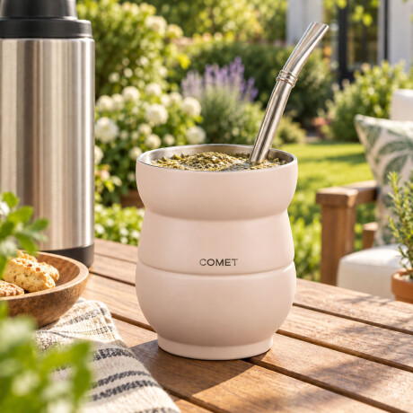 Mate Chico con Doble Pared en Acero Inoxidable 140Ml Comet Rosado