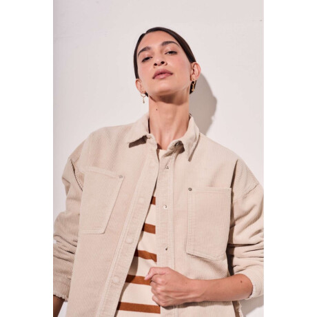 Sobrecamisa Corduroy Beige