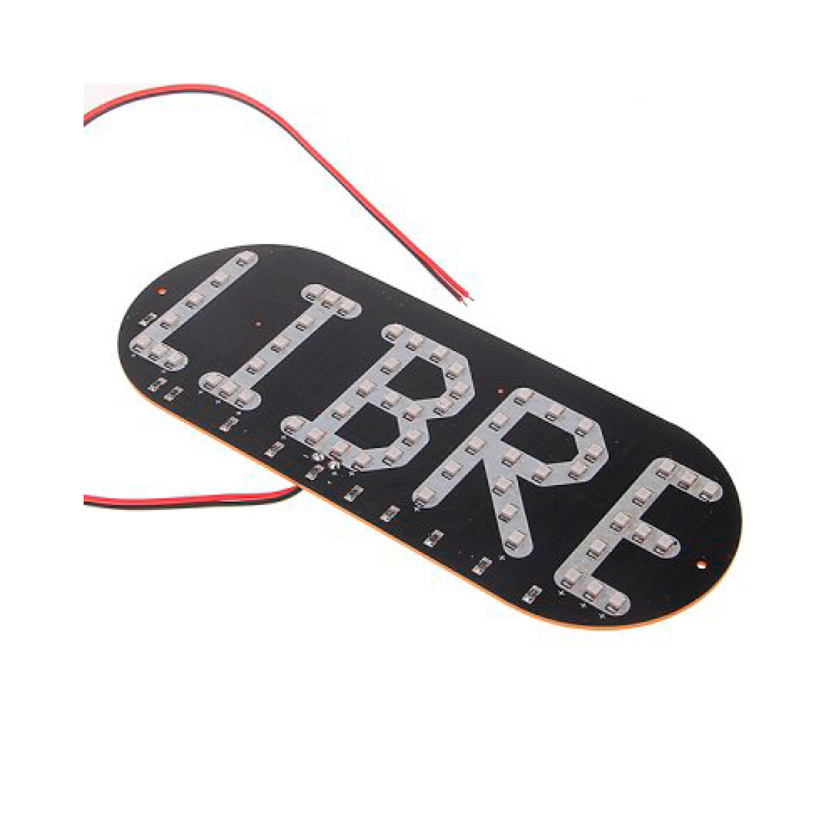 ACCESORIO INTERIOR - CARTEL PLAQUETA LED LIBRE BLANCO - IDEAL TAXIS WESTON 