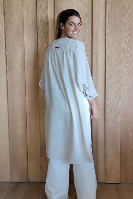 Kimono Ola Lino Beige