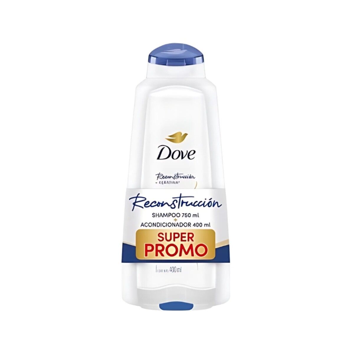 Pack Dove Shampoo 750 ml + Acondicionador 400 ml - Reconstrucción 