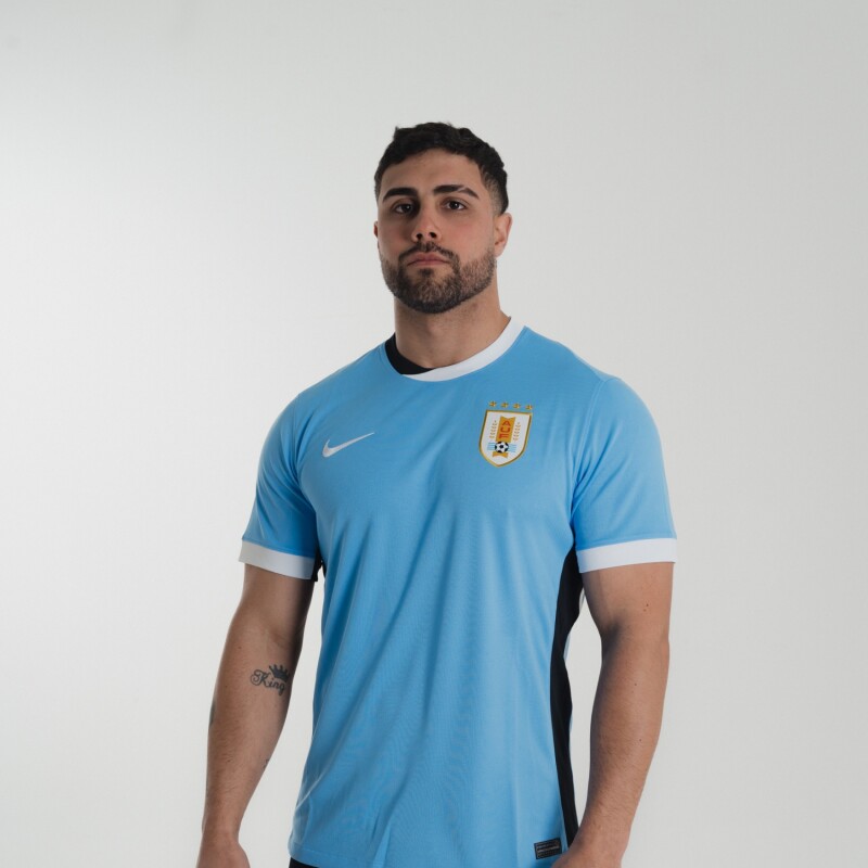 Remera Uruguay 2024/25 Stadium Camiseta Oficial de Hombre Azul
