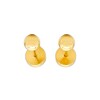 Abridores Bolita-Oro 18k-Sin piedra-AB9529 sinpiedra