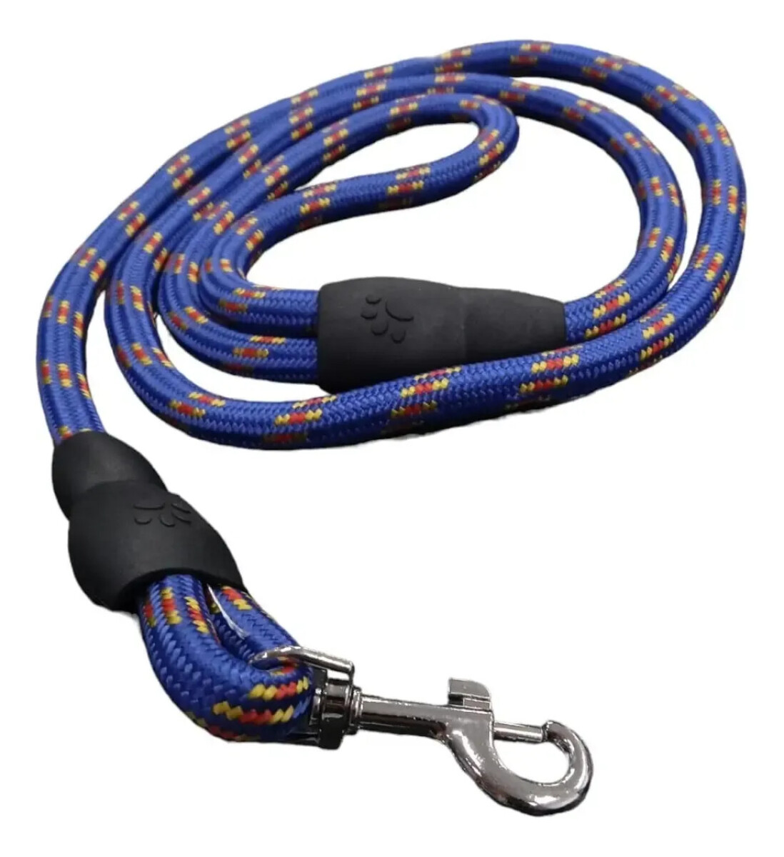 Correa Para Perro Largo Total 1.3 mts Refractaria - AZUL 