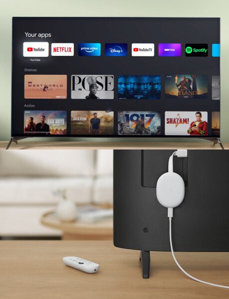 Google Chromecast con Google TV 2020 4K + control remoto Google Chromecast con Google TV 2020 4K + control remoto