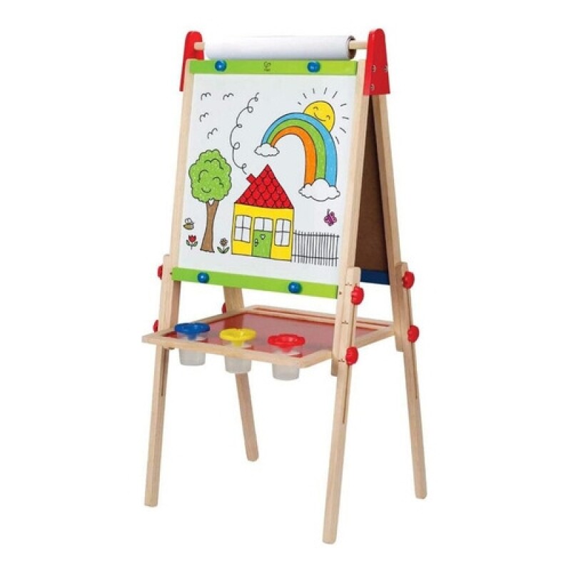 Pizarra de pie de doble cara en madera Hape Pizarra de pie de doble cara en madera Hape