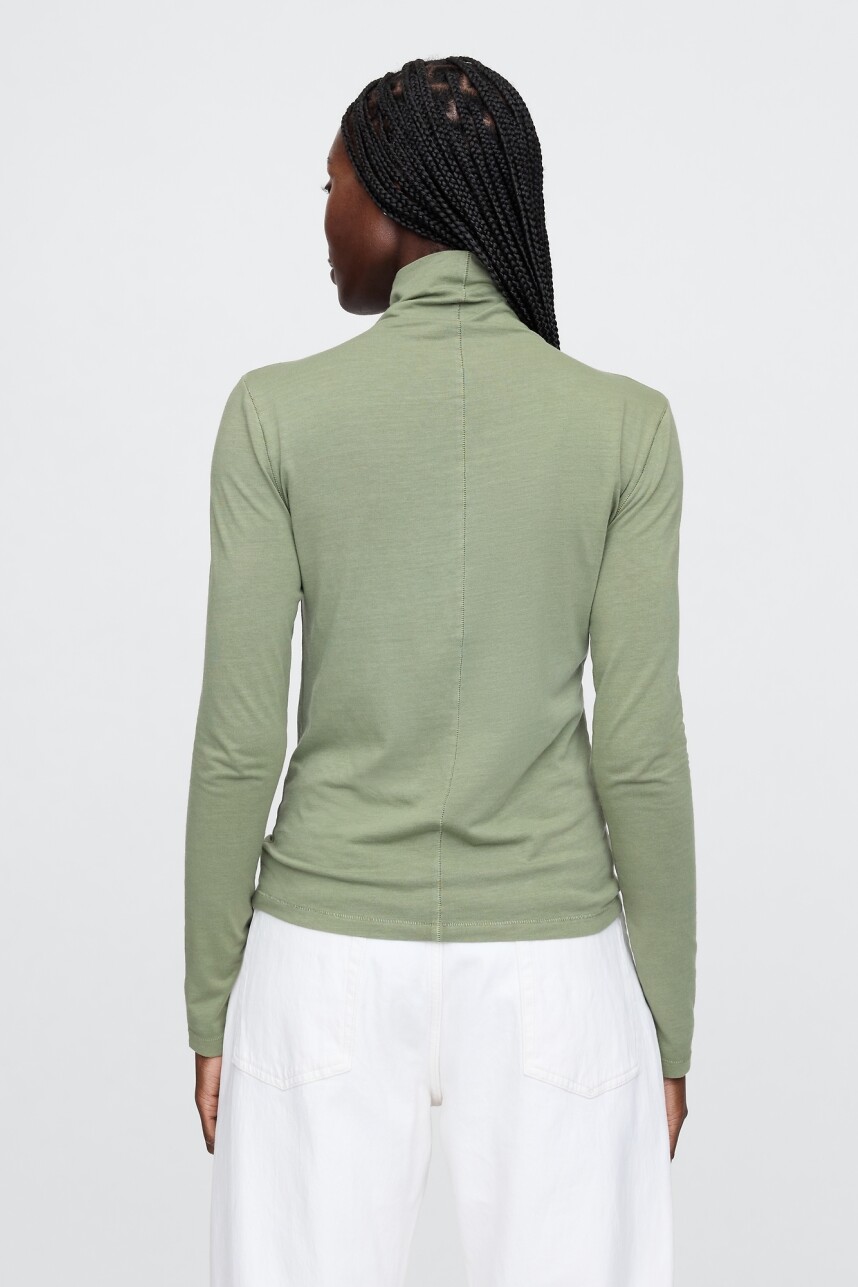 Remera Polera Mujer Calla Green 18-0435Tcx