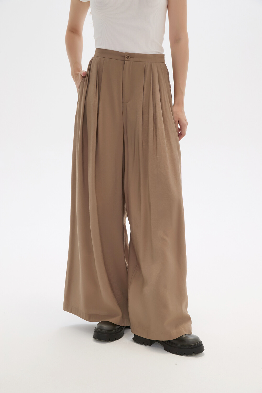 Pantalon Afreca Taupe / Mink / Vison