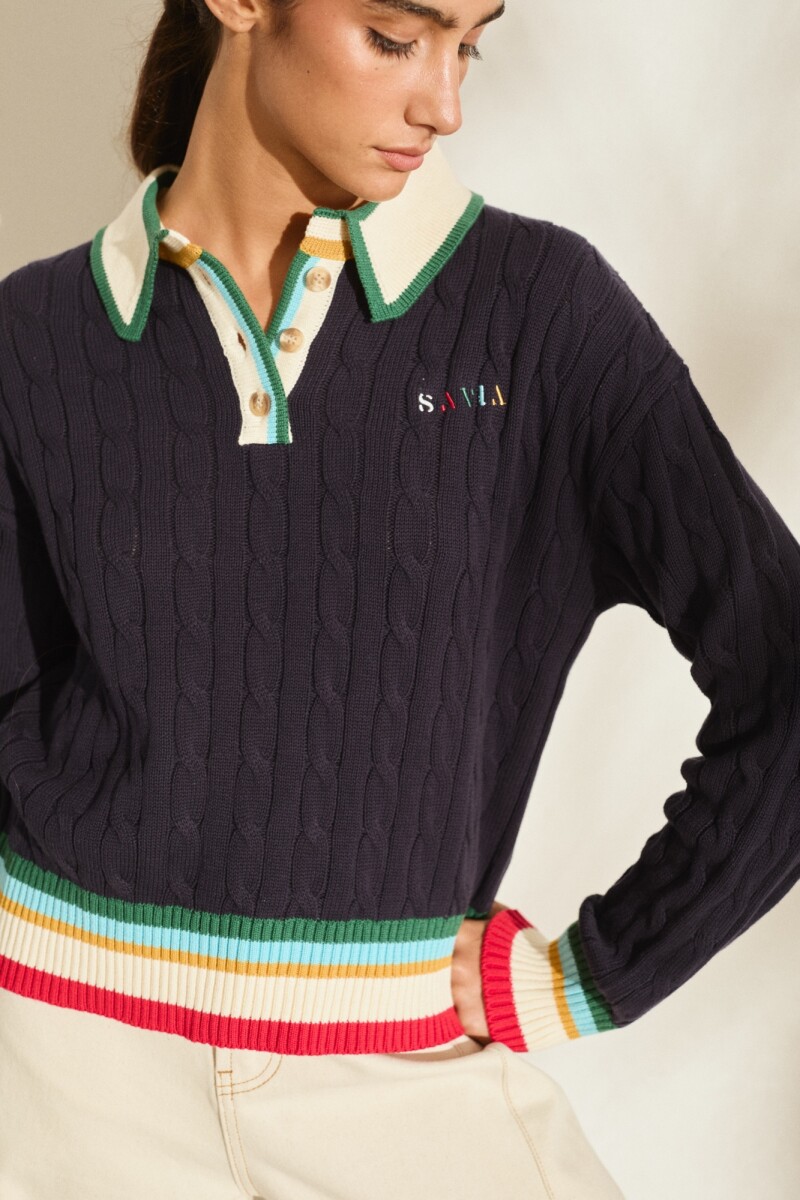 PRE VENTA BUZO POLO CASA Azul