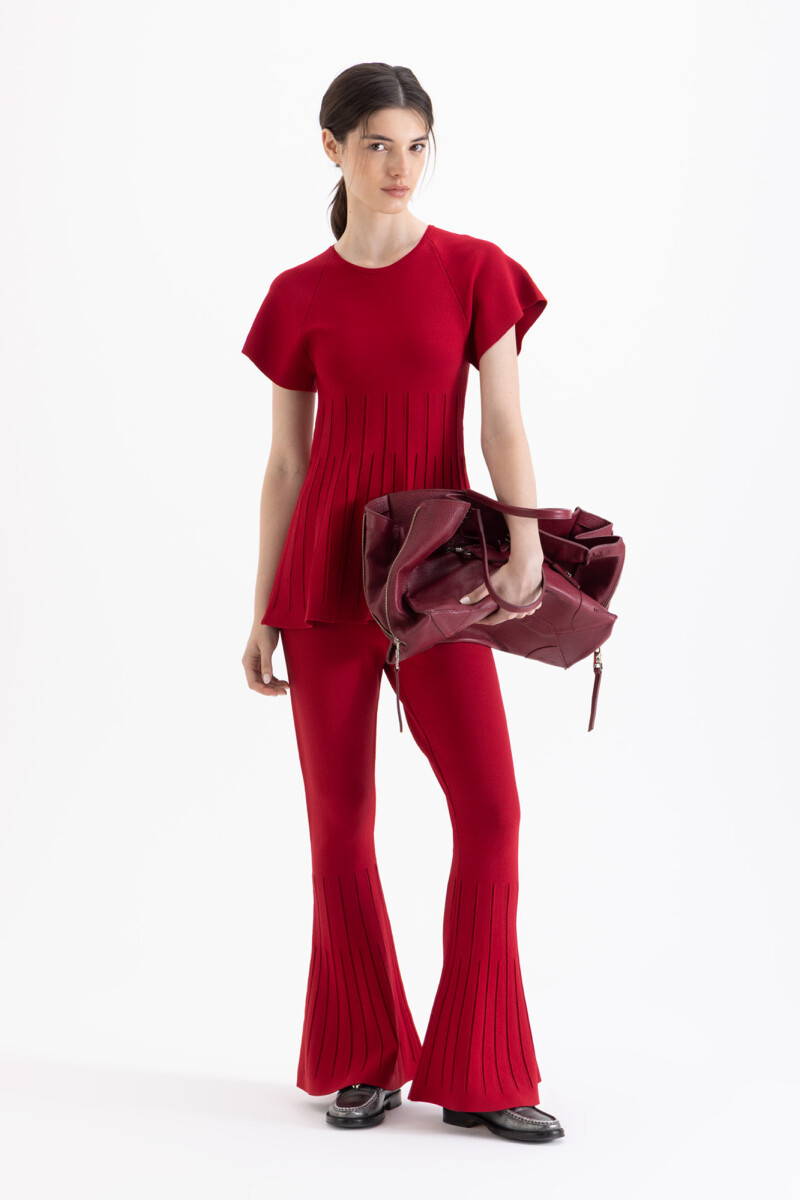 PANTALON LINES Bordo