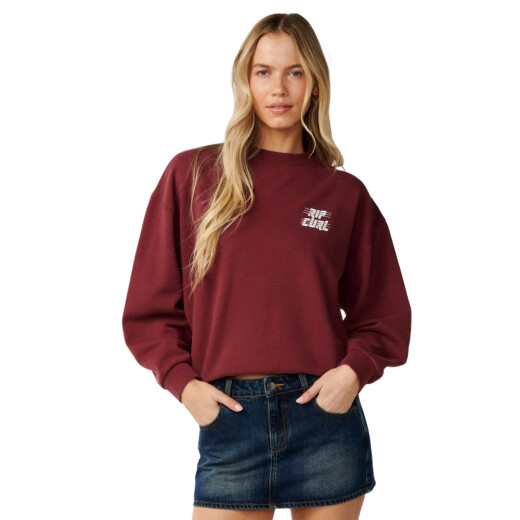 Buzo Rip Curl Sports Dept Drop Shoulder - Bordó Buzo Rip Curl Sports Dept Drop Shoulder - Bordó