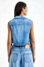 CHALECO DENIM Azul