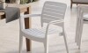 Silla de Exterior Miami Blanco Mate