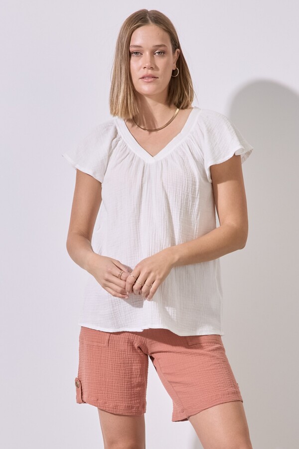 Blusa Algodón BLANCO