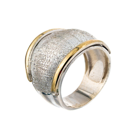 Anillo de plata 925 y double en oro 18 ktes. Anillo de plata 925 y double en oro 18 ktes.